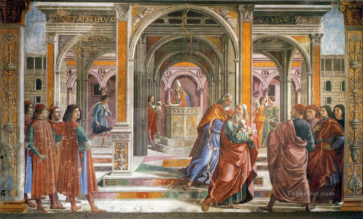 ヨアヒム神殿からの追放 ルネッサンス・フィレンツェ ドメニコ・ギルランダイオ油絵